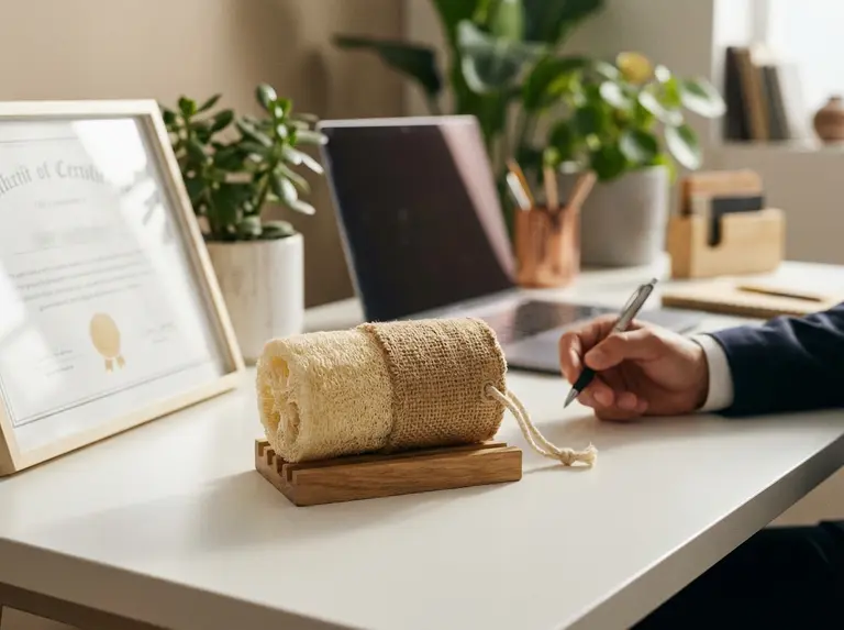 Сертификат на мочалку